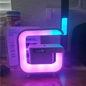& Other Stories LED Wireless Speaker with Pink Glow